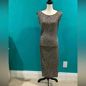 Diane von furstenberg brown sheath dress